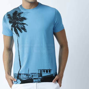 Camiseta de hombre con estampado DTG de último estilo, 100% algodón, MOQ bajo, corte holgado, alta calidad, para venta en línea. - Product Image 3