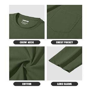 บังกลาเทศผลิตเสื้อยืดคอกลมแฟชั่นสำหรับผู้ชาย เสื้อยืดแขนยาวลำลองทันสมัยสำหรับผู้ชาย จากบังกลาเทศ - Product Image 5