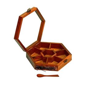 Boîtes en bois pour fruits secs, article de cuisine, best-seller, meilleur design, conteneur de stockage de sel, boîte en bois sur mesure, boîte carrée en bois - Product Image 2