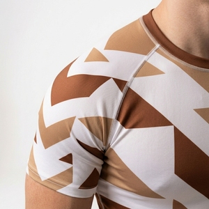 Wholesale Men Compression T Shirt Custom Sublimation Print Fitness Gym Workout Sports Base Layer Tight Athletic Training Wear - Product Image 6