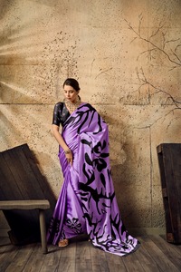 Premium Quality Satin Silk Digital Print Sarees for Women Soft Texture, Vibrant <b>Designs</b>, Ideal for Party Festive Wear - Product Image 2