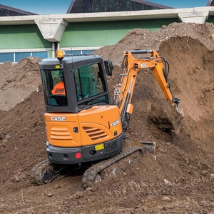 Mini-excavatrice conçue pour les travaux de construction lourde, d'aménagement paysager, d'installation d'installations utilitaires, de creusement de fossés et de préparation de chantiers - Product Image 1