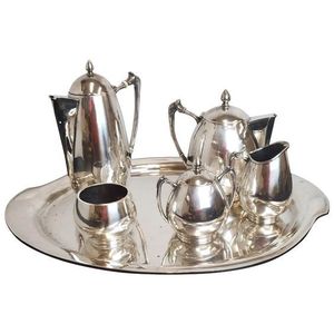 Silverware <b>set</b> high end <b>tea</b> accessories decorative serving tray luxury beverage <b>set</b> modern table setting premium dining decor - Product Image 3
