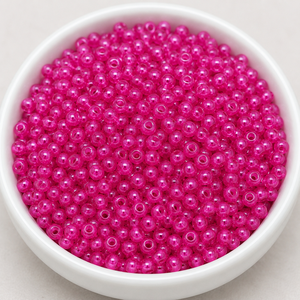 Perles Jaunty 8'0 Preciosa (perles de verre rondes en cristal magenta de 2 mm) en vrac pour la fabrication de bijoux, l'artisanat et la broderie - Product Image 2
