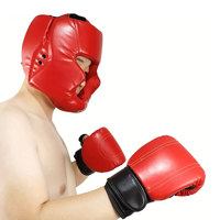 2 protectores de cabeza transpirables para boxeo - Protectores de cabeza para sparring de MMA, Taekwondo, Muay Thai, boxeo, patinaje y equitación, unisex, engrosados