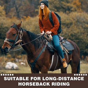 Selle de dressage en acier inoxydable marron pour chevaux, tailles et couleurs personnalisables, pour compétition d'équitation double - Product Image 6