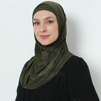 Hijab tendance, style modeste, look frais, tissu respirant de haute qualité en mélange de spandex, confortable, vêtements décontractés, toutes saisons