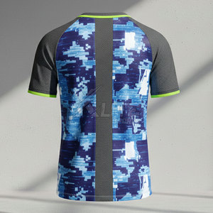เสื้อผู้รักษาประตูแขนสั้นไซส์ใหญ่แบบซับลิเมชั่นสั่งทำพิเศษ ผลิตจากโพลีเอสเตอร์ 100% ระบายอากาศได้ดี ซับเหงื่อได้ดี - Product Image 3