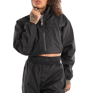 Ensemble de survêtements en nylon OEM en gros, coupe-vent personnalisé, sweat à capuche et pantalon de jogging, ensemble deux pièces, streetwear décontracté tendance, fournisseur en gros - Product Image 3