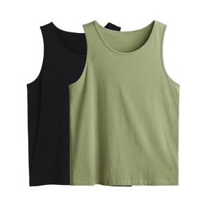 Camiseta sin Mangas Personalizada a Buen Precio, Cuello Redondo, Corte Regular, Algodón, Camiseta sin Mangas para Hombre, Elasticidad Moderada, Tallas Grandes, Fabricante de Ropa para Hombre - Product Image 2