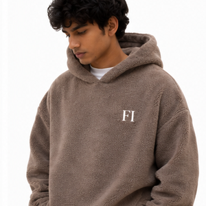 Sweat-shirts à capuche en molleton de coton pour hommes, pull-over en sherpa doux, sweat-shirt décontracté à manches longues pour hommes, streetwear décontracté, vente en gros USA - Product Image 4