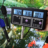 Testeur de qualité de l'eau numérique 5-en-1 - Testeur multiparamètres pour pH, EC, CF, TDS et température avec affichage triple instantané