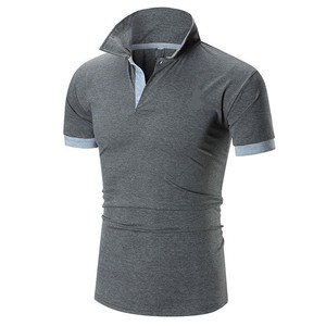 Chemises polo 100% coton avec logo et taille personnalisés, t-shirts d'été pour hommes, manches courtes, séchage rapide - Product Image 4