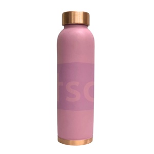 Bouteille en cuivre OTSAK, impression premium, pour un luxe moderne, usage au bureau, en extérieur et à domicile, écologique, portable, 34 oz (1000 ml), avec couvercles - Product Image 5