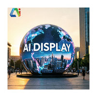 Pantalla LED Esférica 3D de 360 Grados, Ligera, para Tiendas Emblemáticas, Centros Comerciales y Proyectos Comerciales