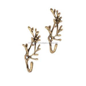 Designer inspired brass wall hooks for statement interiors creating focal <b>points</b> with bold design finish appeal style - Product Image 2