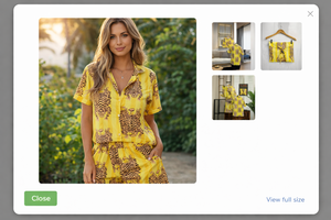 Conjunto de Pijama de Seda Satinada con Estampado de Tigre para Mujer, Manga Corta, Rayas Amarillas, Ropa de Dormir de Verano, Pieza Maestra - Product Image 3