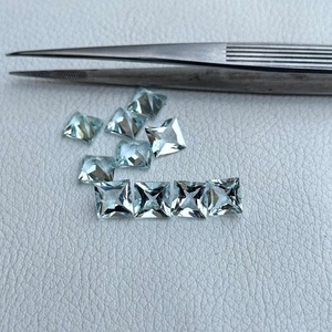 6mm-8mm aguamarina azul natural princesa corte cuadrado piedra preciosa suelta joyería de Aguamarina personalizada de proveedor de Fabricante verificado - Product Image 4