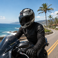 Casque intégral de moto Superfasty A01 ABS certifié DOT, prix d'usine, fermeture rapide, design graphique, toutes saisons
