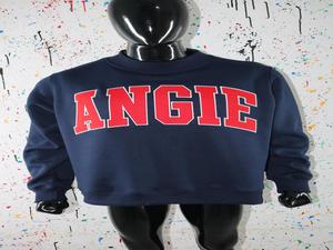 Sudadera ANGIE BLUE con Cuello Alto, 100% Rojo, Apliques Bordados, Cuello Ancho, CLUSH SPORTS - Product Image 2