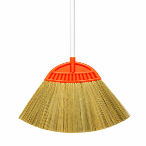 Balai en herbe de tigre naturelle durable en gros avec tête en aluminium et plastique, manche long et souple pour le nettoyage des sols intérieurs - Product Image 4