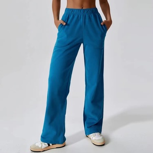 High Quality Winter Joggers Women Trousers Custom Logo <b>Pants</b> With Pockets Soft Fitness Workout Sweatpants - Product Image 4