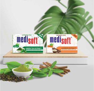 Wholesale High Quality Medisoft Natural Bar <b>Soap</b> Solid with Betel Leaf Extract for All Skin Type Body Wash Daily Hygiene - Product Image 1