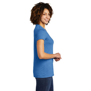Camiseta de Cuello en V para Mujer, Unisex, 4.5oz, 50% Algodón Reciclado, 50% Poliéster Reciclado Post-Consumo - Product Image 3