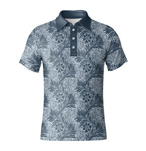Polo de Golf de Alto Rendimiento para Hombre, Diseño de Hojas, Suave y Elástico, Manga Corta, para Golf, Marca, Uniformes Deportivos - Product Image 4