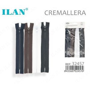 Cerniera in resina Ilan da 20 cm, confezione da 4, per abbigliamento e borse - Product Image 1
