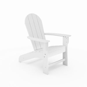 Sedia Adirondack Premium in HDPE Bianco - Elegante Legno Sintetico per Piscina, Patio e Arredamento da Giardino - Product Image 1