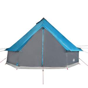 Tente familiale imperméable bleue pour 6 personnes, tente de camping tipi - Product Image 5