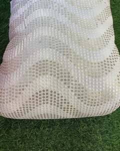 High Quality <b>Sequin</b> Embroidery Fabric 3D Floral Lace Fabric for Evening Dress Wedding Gown Garment - Product Image 4