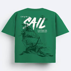 Venta al por mayor de peso pesado de gran tamaño 100% algodón bordado camiseta de alta calidad de los hombres camiseta - Product Image 6