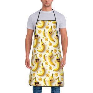 <b>Funny</b> Banana Print <b>Apron</b> Casual Kitchen Wear Four Seasons Unisex Cooking Accessory - Product Image 1