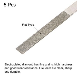 Offre Spéciale Amazon trois carrés polyvalents bricolage et industriel diamant enduit limes à main ensemble de limes à aiguille avec poignée attachée - Product Image 4