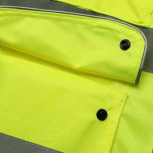 customized high-visibility reflective safety vests Safety protective clothing for <b>construction</b> and road workers - Product Image 3