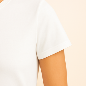 Conjunto de Verano para Mujer, Camiseta de Algodón y Bambú Lisa, Pantalones Cortos con Cintura Elástica, Ligero, de Secado Rápido y Transpirable - Product Image 4