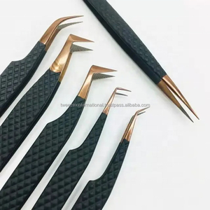Pinzas para Pestañas con Punta Puntiaguda y Agarre de Diamante para Extensiones de Pestañas, Herramienta Profesional para Extensiones de Pestañas - Product Image 3