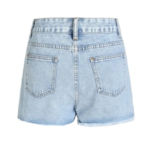 Shorts de Mezclilla para Hombre, Estilo Vintage, Lavado Ácido, Desgastados, Cintura Alta, Corte Holgado, Largura hasta la Rodilla, Casual, Streetwear - Product Image 5