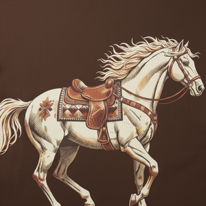 Wholesale Men's Brown Horse Print <b>Short</b> <b>Sleeve</b> T-Shirt O-Neck Oversized Casual Jersey Cotton Shirt - Product Image 6