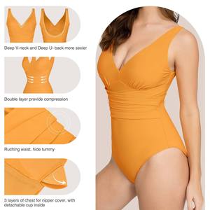 Maillot de bain une pièce sexy personnalisé pour femme, collection 2025, avec éléments amovibles - Product Image 3