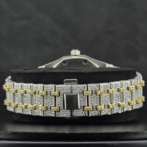 Reloj Mecánico de Lujo de Dos Tonos con Cristal de Zafiro, Correa de Acero Inoxidable, Caja de 10 mm de Grosor, Visualización de Fecha para Hombre - Product Image 3