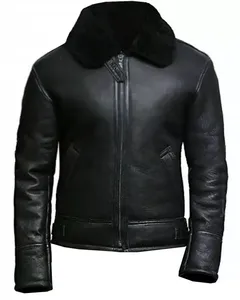 Premium <b>Men</b> <b>Leather</b> <b>Jacket</b> 2026 Genuine Cowhide <b>Leather</b> <b>Jacket</b> for Biker and Outdoor Use Manufacturer - Product Image 5