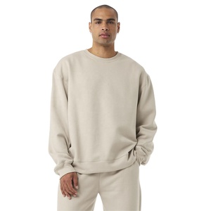 Sweat-shirt à col rond pour femme personnalisé, streetwear, respirant, en polaire, uni, brodé de strass, séchage rapide, logo sur le devant - Product Image 4