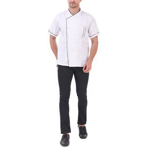 Ensemble d'uniformes de chef à manches longues pour restaurant et hôtel, respirant, à double boutonnage - Product Image 1