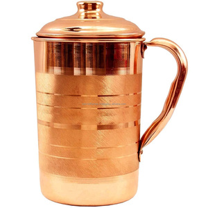 Jarra de Agua de Cobre Puro con Acabado Mate y Logotipo Personalizado, Fabricante de Jarras Ayurvédicas para la Salud - Product Image 5