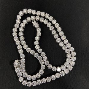 Collier tennis en or massif 14 carats avec diamants de laboratoire gradués pour femme, certifié IGI, étincelant - Product Image 5