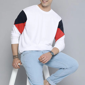 Sweat-shirt en molleton brossé pour homme, col rond, manches longues, intérieur doux, pull décontracté chaud, couleur personnalisable, hiver - Product Image 6