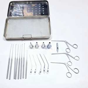 Ensemble d'instruments de myringotomie de 15 pièces pour kit chirurgical d'otorhinolaryngologie, en acier inoxydable professionnel, CE Narham Enterprises - Product Image 6